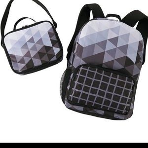 Backpack with lunch tote